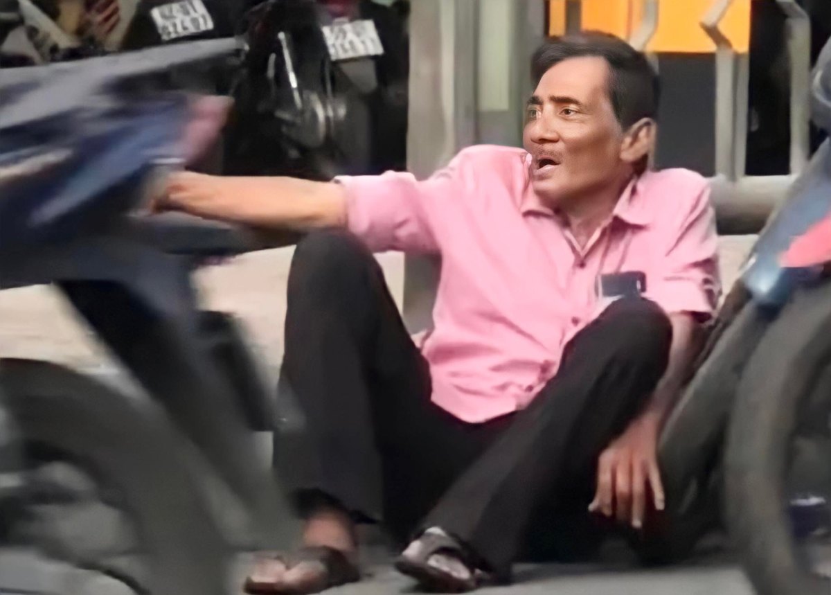 Sự thật bức ảnh nghệ sĩ Thương Tín ngồi thất thần dưới chân cầu vượt