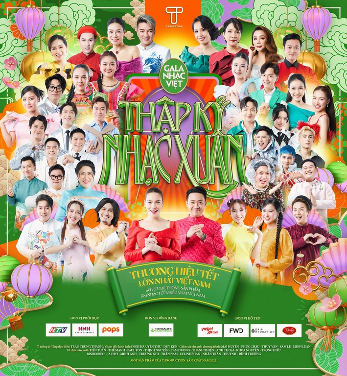 Dàn sao Việt góp mặt trong Thập Kỷ Nhạc Xuân của Gala Nhạc Việt