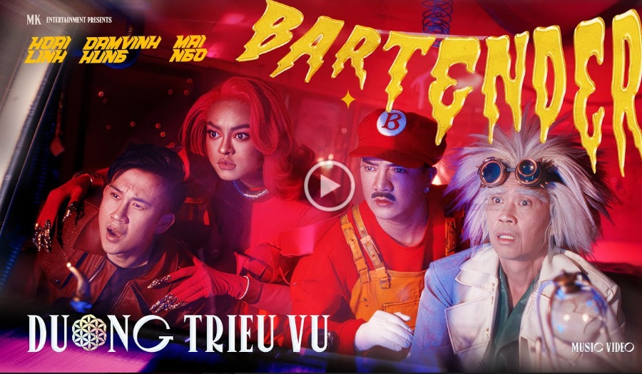 Hoài Linh, Đàm Vĩnh Hưng hội ngộ trong MV Bartender của Dương Triệu Vũ
