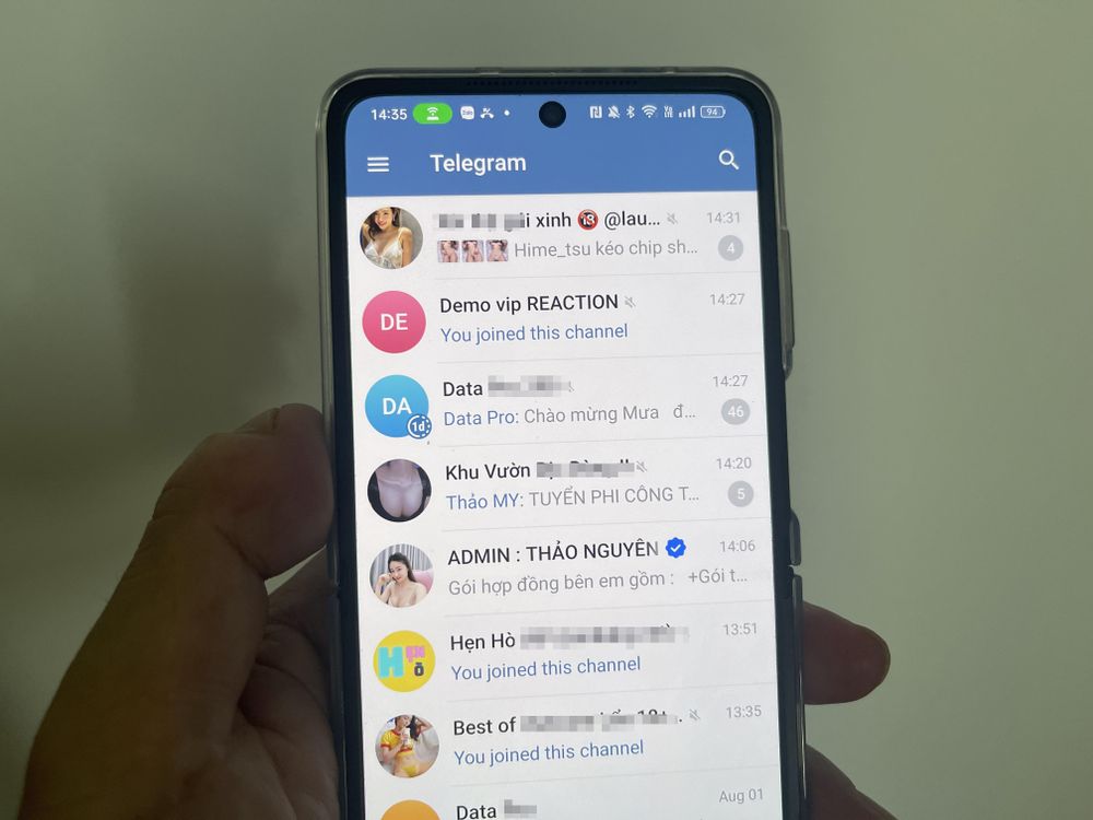 Đầy rẫy tệ nạn trên Telegram