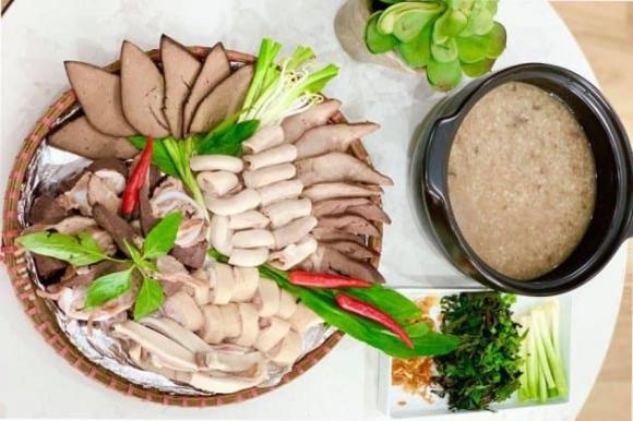 Lẩu cháo lòng nóng hổi cả nhà vừa ăn vừa xuýt xoa ngày se lạnh