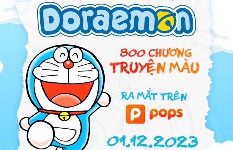POPS lần đầu phát hành bộ truyện tranh Doraemon bản màu phiên bản kỹ thuật số tại Việt Nam