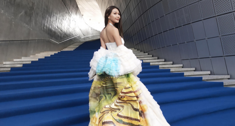 Diệp Linh Châu mang bản sắc Việt tới vị trí Front – Row tại tuần lễ thời trang Hàn Quốc