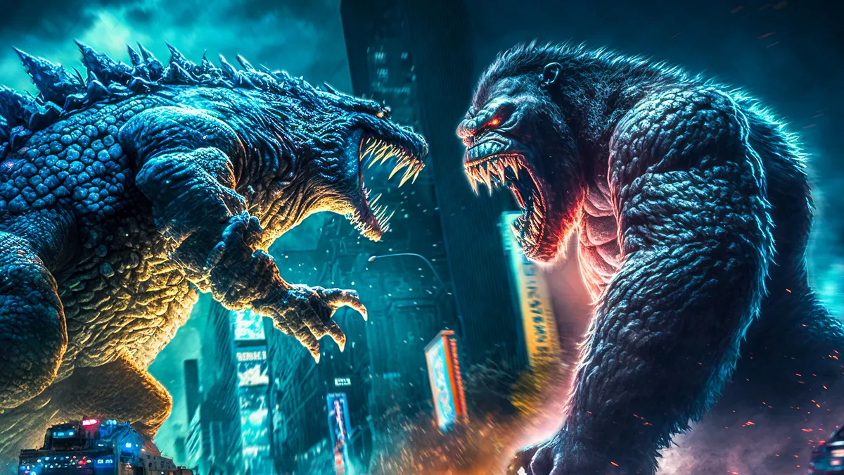 Cuộc tái ngộ của 2 quái vật khổng lồ Kong và Godzilla