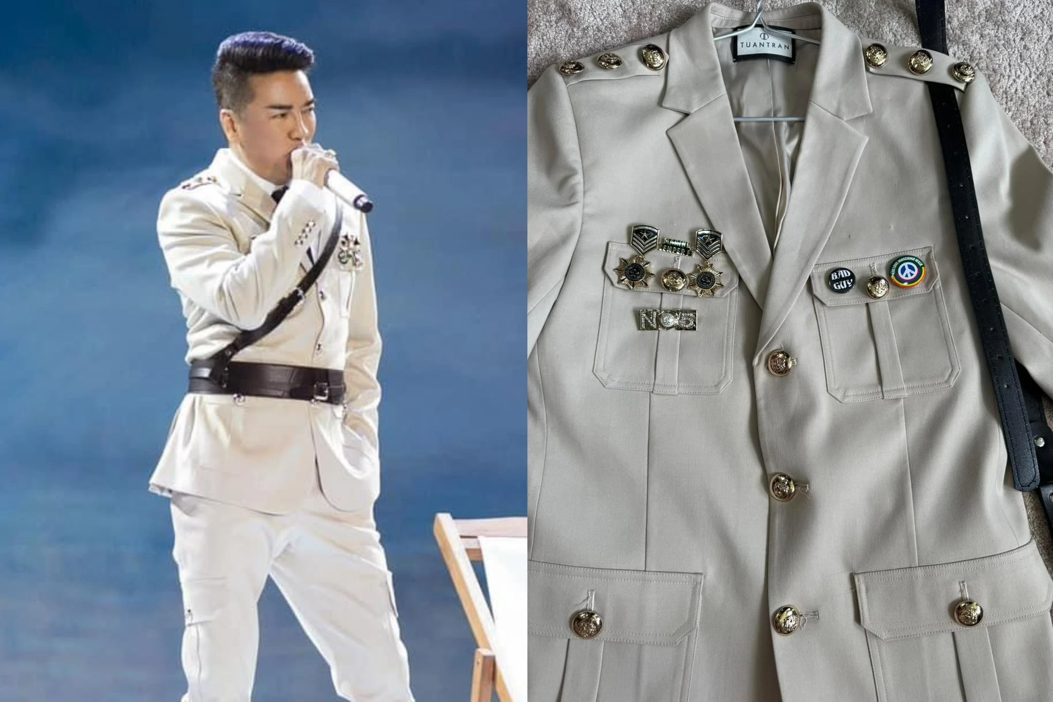 Mr Đàm và bộ đồ lính phản cảm