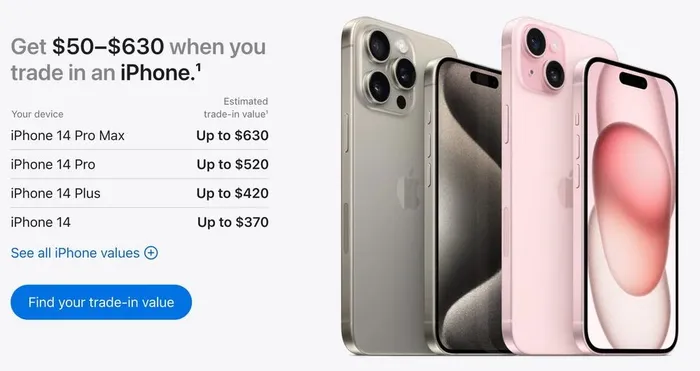 Apple sẽ thu lại iPhone cũ với giá cao hơn