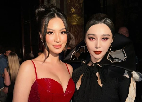 Khung hình gây tranh cãi: Phạm Băng Băng bị Á hậu Vbiz “lấn lướt”?