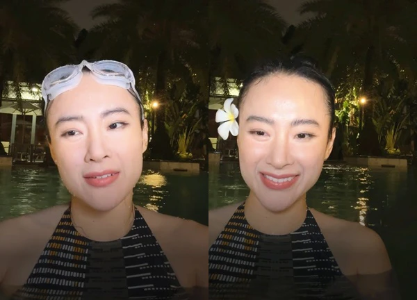 Giữa ‘tâm bão’, Angela Phương Trinh livestream bơi lội chứng tỏ điều gì?