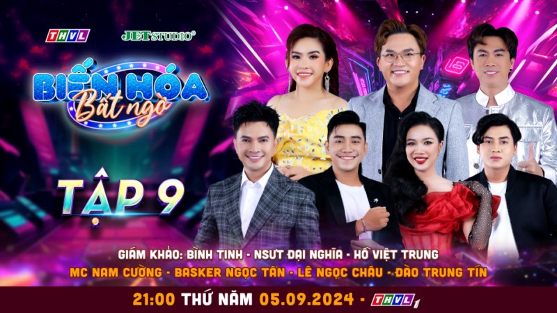 Hồ Việt Trung, Bình Tinh “quăng miếng” liên tục trên hàng ghế giám khảo Biến Hóa Bất Ngờ