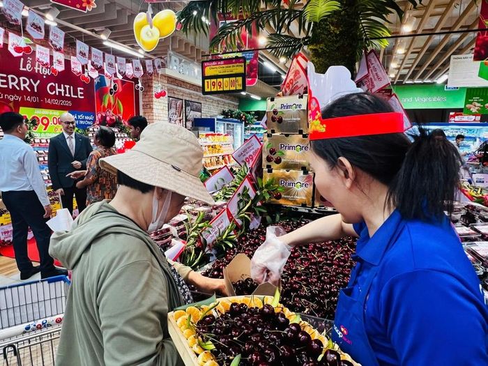 Cherry rẻ chưa từng có, siêu thị bán hơn 100 tấn