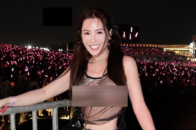 Quế Vân ‘mặc như không’ đi xem concert ‘Anh trai chông gai’, có nên cấm cửa?