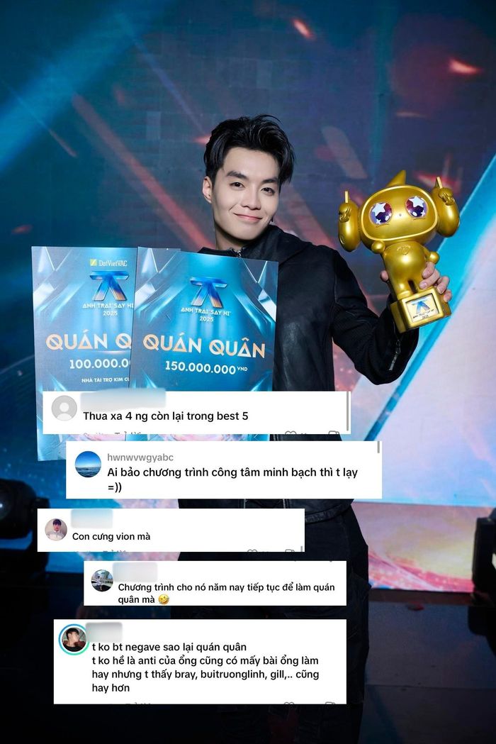 Negav gây tranh cãi khi giành Quán quân ‘Anh trai say hi 2025’