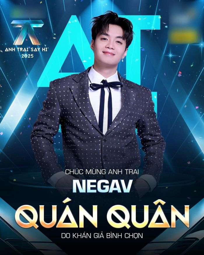 Negav gây tranh cãi khi giành Quán quân ‘Anh trai say hi 2025’