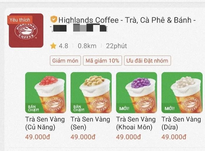 Highlands Coffee tạm ngừng bán trà sen vàng và trà vải liên quan Đồ hộp Hạ Long?