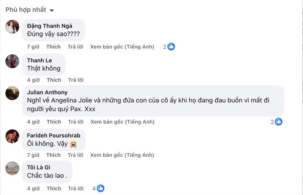 Thông tin Pax Thiên qua đời là không chính xác